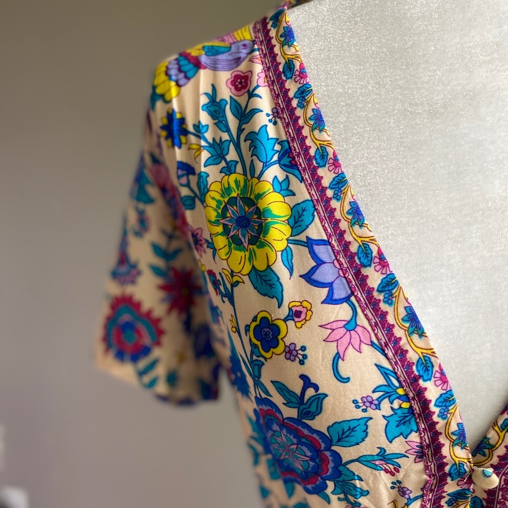 Paisley Mini Boho Dress - Picture 5 of 8